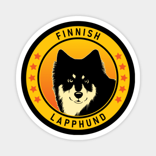 Finnish Lapphund Dog Portrait Magnet